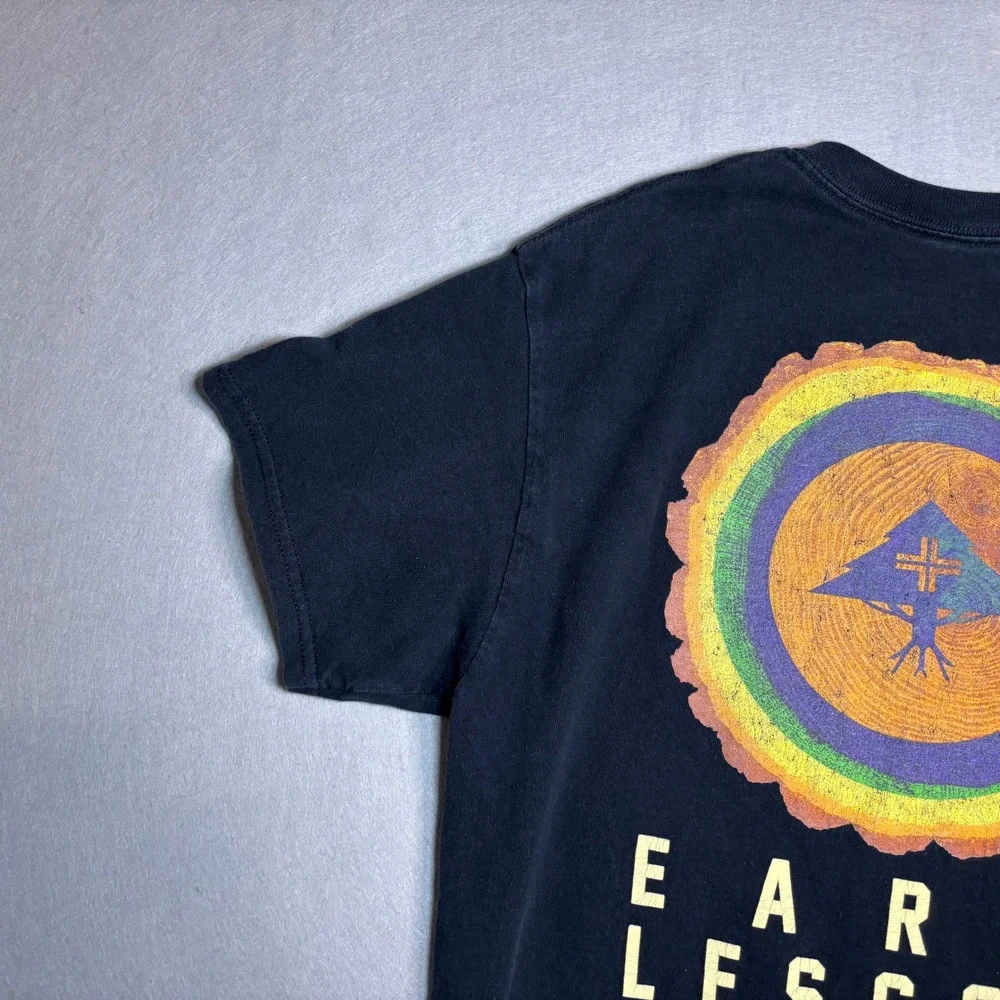 LRG Earth Lessons Graphic T-Shirt Men's Medium Black 100% Cotton - Picture 16 of 16